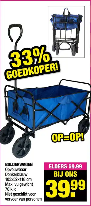 Big Bazar Bolderwagen aanbieding