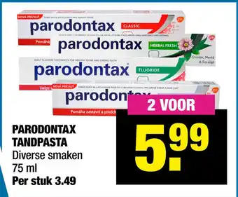 Big Bazar Parodontax Tandpasta aanbieding