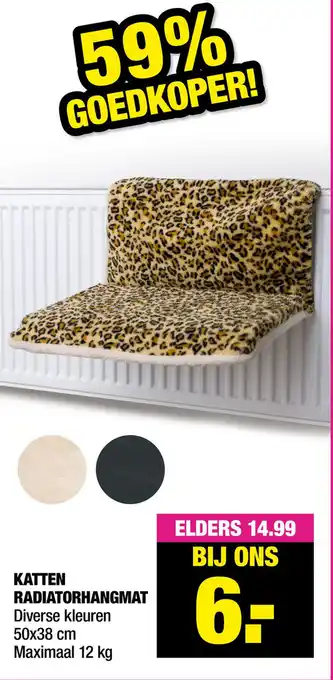 Big Bazar Katten Radiatorhangmat aanbieding