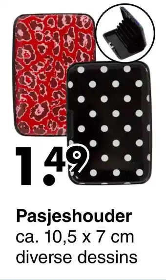 Wibra Pasjeshouder aanbieding