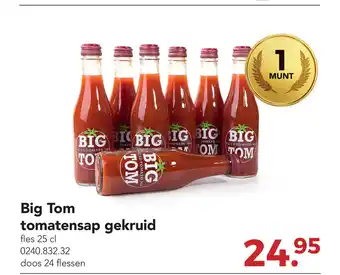 Zegro Big Tom tomatensap gekruid 25 cl aanbieding