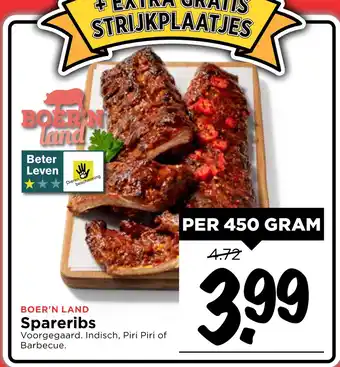 Vomar Voordeelmarkt Boer'n Land Spareribs Voor Orge Ra Egaard Indisch aanbieding