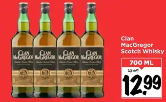 Vomar Voordeelmarkt Clan MacGregor Scotch Whisky aanbieding