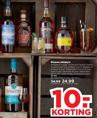 PLUS Whisky's assortiment aanbieding