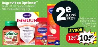 Kruidvat Optimax en Dagravit aanbieding