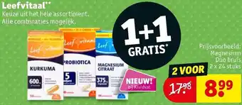 Kruidvat Leefvital aanbieding