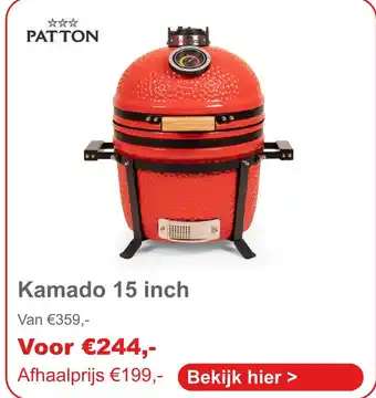 Tuinmeubelland Patton Kamado 15 inch aanbieding