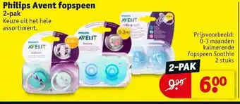Kruidvat Philips Avent fopspeen 2-pak aanbieding