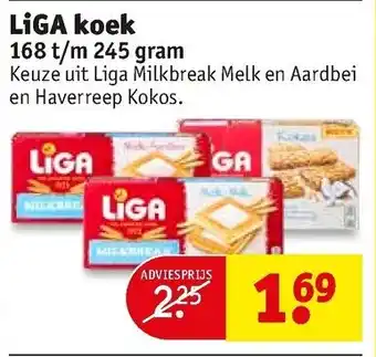 Kruidvat Liga koek 168-245g aanbieding