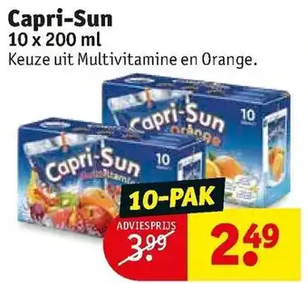 Kruidvat Capri Sun 10x0.2L aanbieding