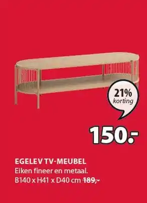 Jysk Egelev Tv-Meubel aanbieding