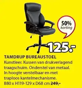 Jysk Tamdrup Bureaustoel aanbieding