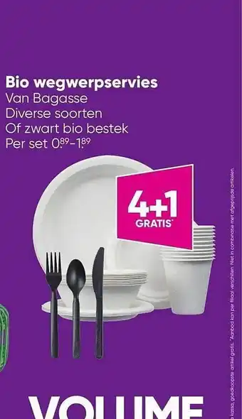 Big Bazar Bio Wegwerpservies aanbieding