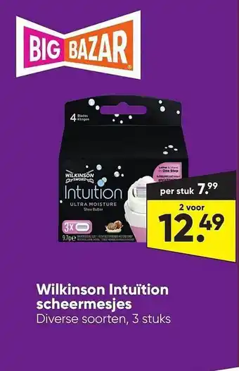 Big Bazar Wilkinson Intuition Scheermesjes aanbieding