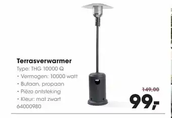 HANOS Terrasverwarmer Type: THG 10000 Q aanbieding