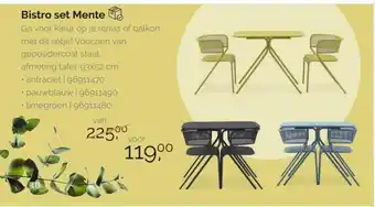 HANOS Bistro set Mente aanbieding