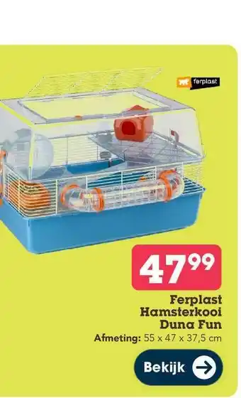 Discus Ferplast hamsterkooi duna fun aanbieding