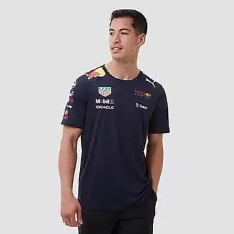 Perry Sport Puma red bull racing shirt blauw heren aanbieding