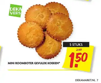 Dekamarkt Mini roomboter gevulde koeken aanbieding