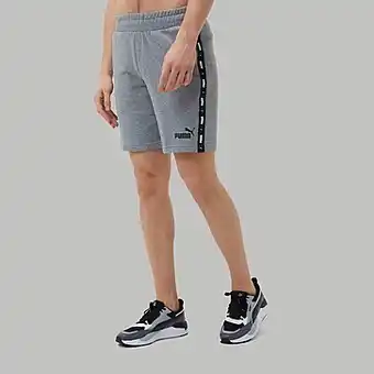 Perry Sport Puma essentials+ tape 9 korte broek grijs heren aanbieding