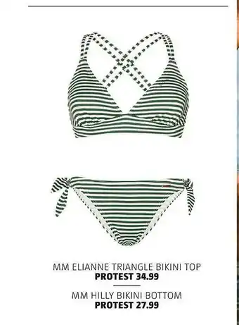 Bever MM elianne triangle bikini top protest of mm hilly bikini bottom protest aanbieding