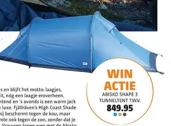 Bever Abisko shape 3 tunneltent aanbieding