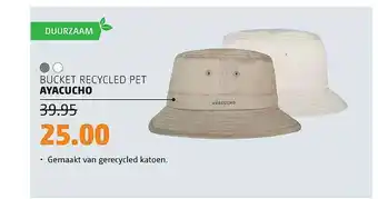 Bever Bucket recycled pet ayacucho aanbieding