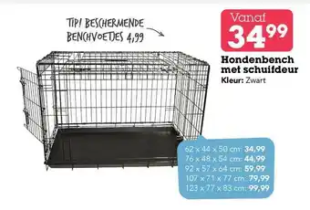 Discus Hondenbench met schuifdeur aanbieding