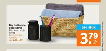 Albert Heijn Day badkamer-accessoires per stuk aanbieding