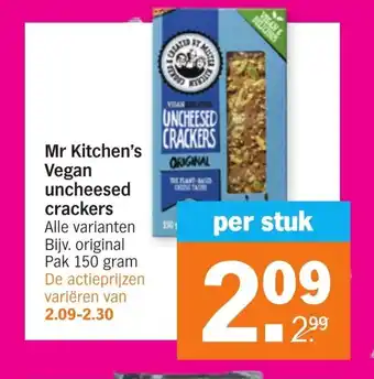 Albert Heijn Mr. Kitchen's Vegan uncheesed crackers per stuk aanbieding