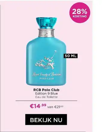 ICI Paris XL RCB Polo Club Edition 9 Blue Eau De Toilette 28% Korting aanbieding