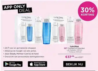 ICI Paris XL Lancôme Confort Of Douceur Lait Galatée 400 Ml + Tonique 400 Ml 30% Korting aanbieding