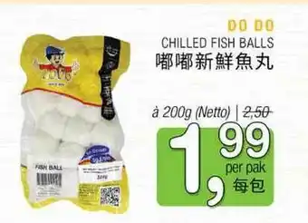 Amazing Oriëntal Do do chilled fish balls aanbieding