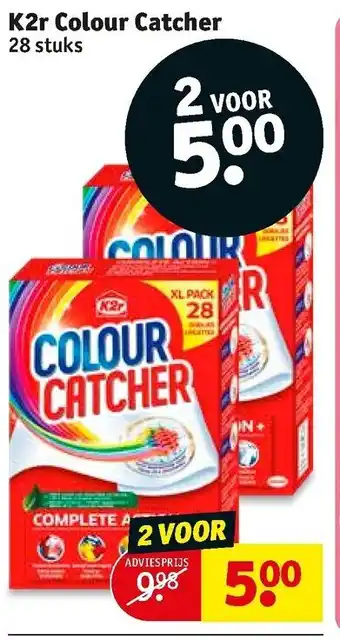 Kruidvat K2r Color Catcher 28 stuks aanbieding
