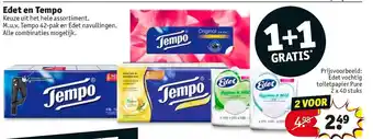 Kruidvat Edet en Tempo aanbieding