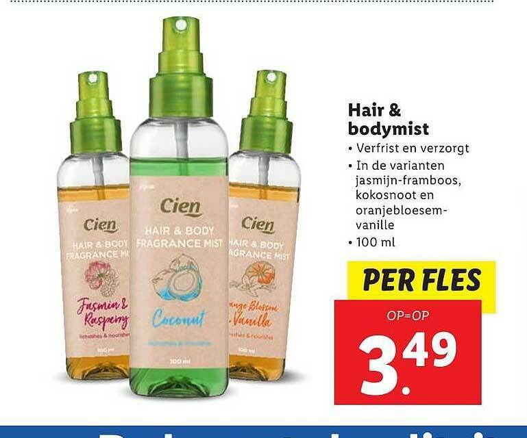 Cien Hair & Bodymist aanbieding bij Lidl