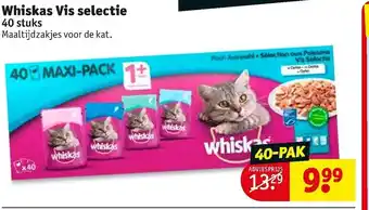 Kruidvat Whiskas Vis selectie 40-pak aanbieding