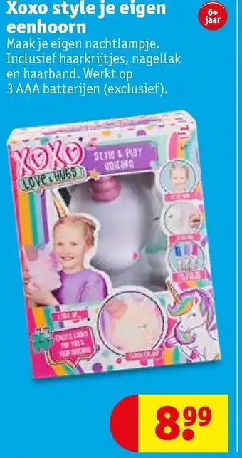 Kruidvat Xoxo style je eigen eenhoorn aanbieding