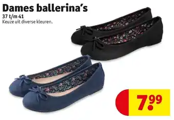 Kruidvat Dames ballerina's mt. 37-41 aanbieding