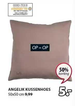 Jysk Angelik Kussenhoes aanbieding