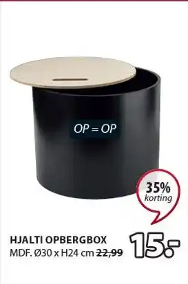 Jysk Hjalti Opbergbox aanbieding
