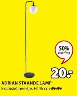 Jysk Adrian Staande Lamp aanbieding