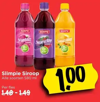 Vomar Voordeelmarkt Slimpie Siroop 580ml aanbieding