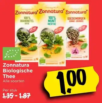 Vomar Voordeelmarkt Zonnatura Biologische thee aanbieding