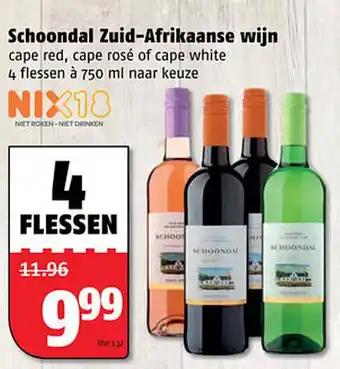 Poiesz Schoondal Zuid-Afrikaanse wijn 750 ml aanbieding