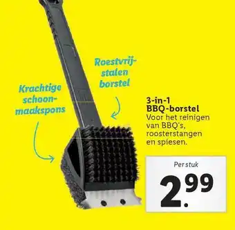 Lidl 3-in-1 BBQ-Borstel aanbieding