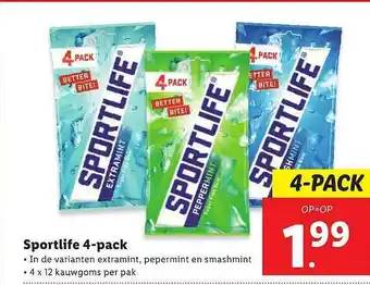 Lidl Sportlife 4-Pack aanbieding