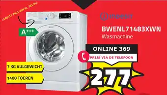 BoXXer Indesit BWENL71483XWN Wasmachine aanbieding