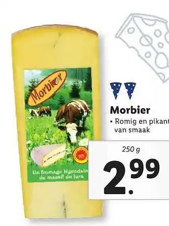 Lidl Morbier 250g aanbieding