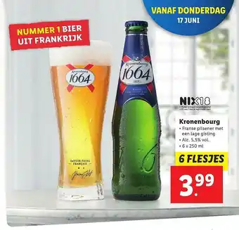 Lidl Kronenbourg 1664 aanbieding